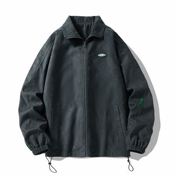 Wiaofellas Spring Oversize Bomber Jacket Men Vintage Baggy Coat Fashion Korean Streetwear Zip Up Outerwear Clothing Tops Male Plus Size